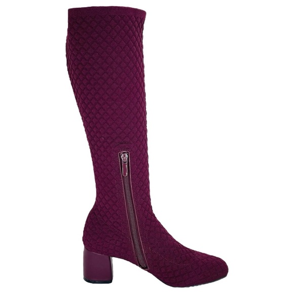 Impo Jenner Burgundy Stretch Knee High Womens Boots Size 7M - Picture 5 of 10